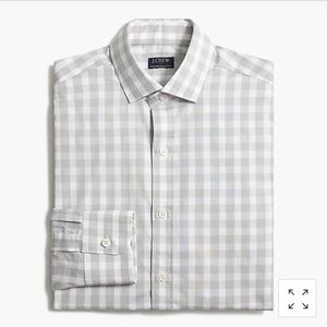 NWT J. Crew Men’s Gingham Dress Shirt